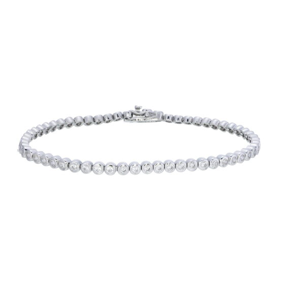 Armband i Rodierat 925 Sterling Silver, (Tennis Armband)