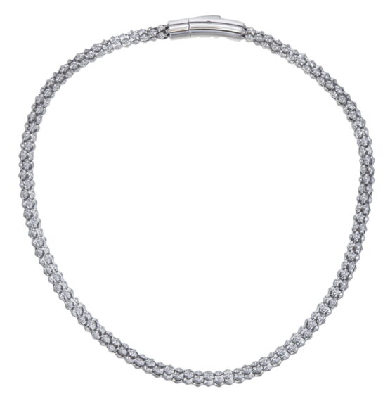 Damhalsband i Stainless Steel