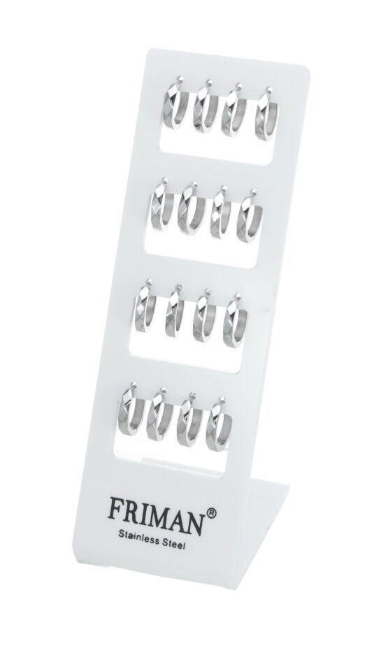 8-Par Stålcreoler (Diamantslipade creoler)