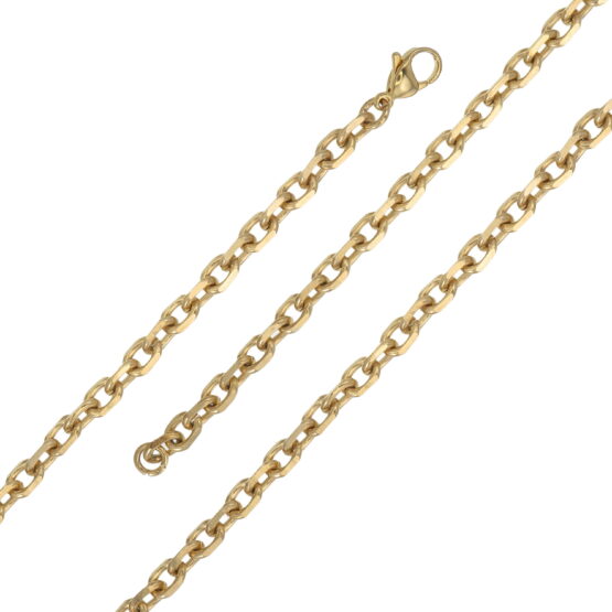 Ankarlänkar i Guldförgyllt Stål (Bredd 5.0 mm, 2-Pack)
